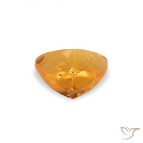 Clinohumite Gemstone in 6.4 x 5.7 mm Size for Sale, Clinohumite Stone in Medium Orange Color