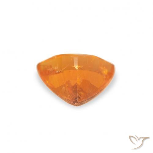 Clinohumite Gemstone in 6 x 6 mm (calibrated) Size for Sale, Clinohumite Stone in Warm Apricot Orange Color