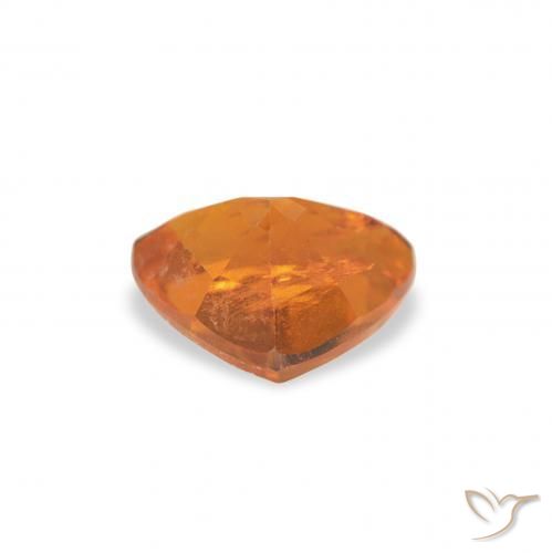 Clinohumite Gemstone in 6.9 x 6 mm Size for Sale, Clinohumite Stone in Medium Orange Color