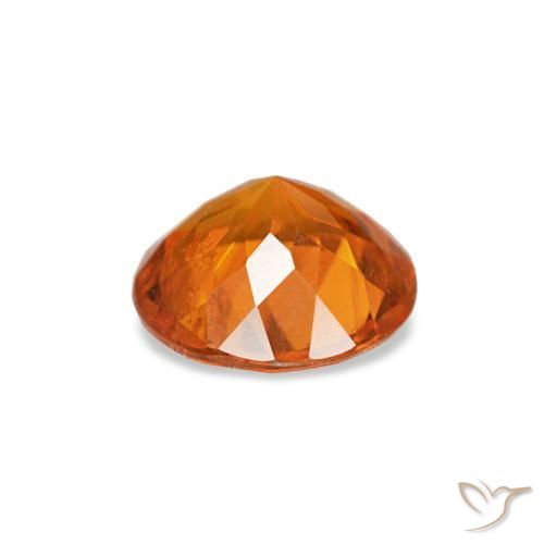 Clinohumite Gemstone in 5 mm (calibrated) Size for Sale, Clinohumite Stone in Fire Orange Color