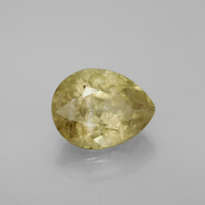 3.69 ct  Color-Change Diaspore Stone, Natural Color-Change Diaspore in Pear Facet Shape for Sale
