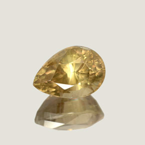 4.37 ct  Color-Change Diaspore Stone, Natural Color-Change Diaspore in Pear Facet Shape for Sale