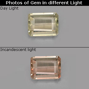 0.84 ct  Color-Change Diaspore Gemstone, Color-Change Diaspore Gem in Octagon Facet Shape for Sale.