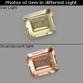 0.67 ct  Color-Change Diaspore Gemstone, Color-Change Diaspore Gem in Octagon Facet Shape for Sale.