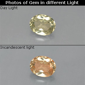 0.71 ct  Color-Change Diaspore Gemstone, Color-Change Diaspore Gem in Oval Facet Shape for Sale.