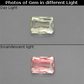 0.73 ct  Color-Change Diaspore Gemstone, Color-Change Diaspore Gem in Octagon / Scissor Cut Shape for Sale.