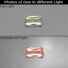 0.35 ct  Color-Change Diaspore Gemstone, Color-Change Diaspore Gem in Octagon / Scissor Cut Shape for Sale.