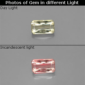 0.62 ct  Color-Change Diaspore Gemstone, Color-Change Diaspore Gem in Octagon / Scissor Cut Shape for Sale.