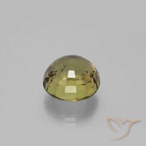 Color-Change Diaspore Gemstone in 15 mm (calibrated) Size for Sale, Color-Change Diaspore Stone in Medium Yellow Color
