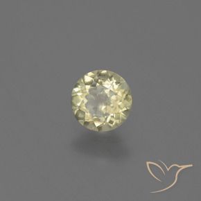 0.73 ct Yellow Color-Change Diaspore Stone, Natural Color-Change Diaspore in Round Facet Shape for Sale