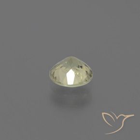 Color-Change Diaspore Gemstone in 5.7 mm Size for Sale, Color-Change Diaspore Stone in Very Pale Yellow Color