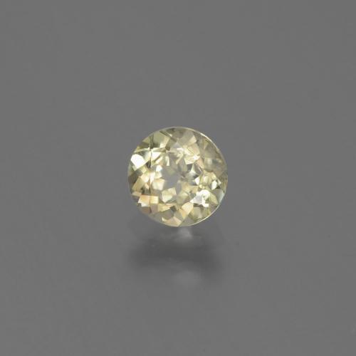 0.63 ct Yellow Color-Change Diaspore Stone, Natural Color-Change Diaspore in Round Facet Shape for Sale