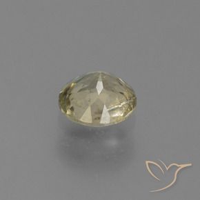 Color-Change Diaspore Gemstone in 5.3 mm Size for Sale, Color-Change Diaspore Stone in Warm Yellow Color