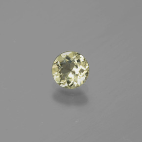 0.65 ct Yellow Color-Change Diaspore Stone, Natural Color-Change Diaspore in Round Facet Shape for Sale