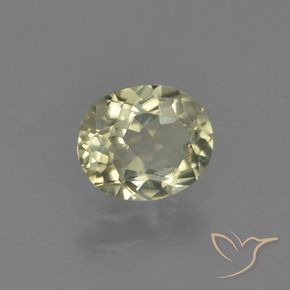 0.85ct Natural Yellow Beige Color-Change Diaspore, Oval, VS