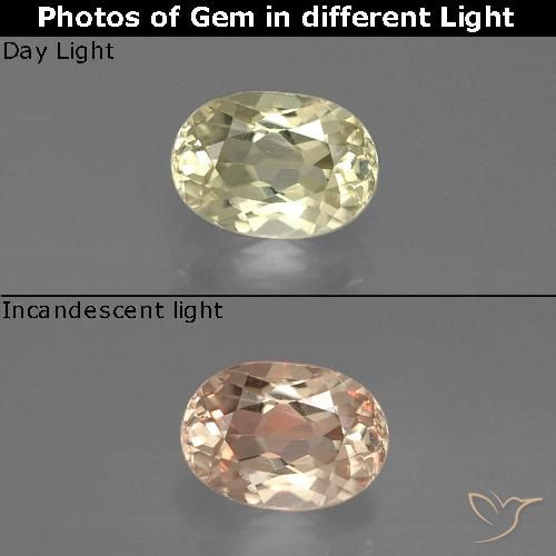 0.79 ct Oval Cut Color-Change Diaspore, 6.5 x 4.5 mm From Turkey, Photo A
