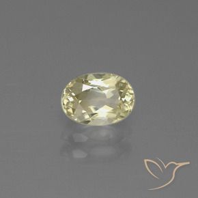 0.79 ct Yellow Color-Change Diaspore Stone, Natural Color-Change Diaspore in Oval Facet Shape for Sale