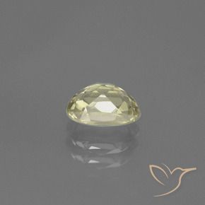 Color-Change Diaspore Gemstone in 6.5 x 4.5 mm Size for Sale, Color-Change Diaspore Stone in Pale Yellow Color