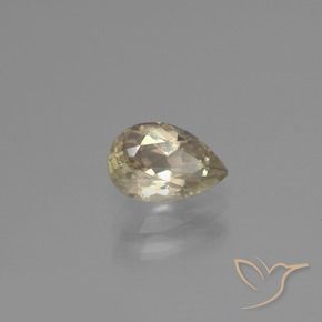 1.19 ct Yellow Color-Change Diaspore Stone, Natural Color-Change Diaspore in Pear Facet Shape for Sale
