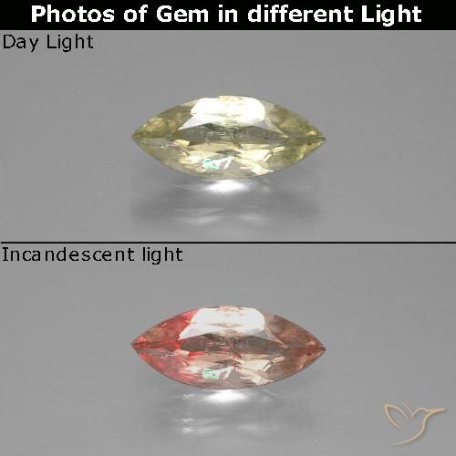 1.02 ct Marquise Cut Color-Change Diaspore, 11 x 4.7 mm From Turkey, Photo A