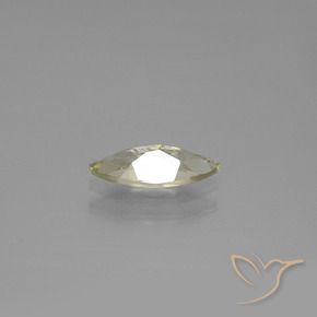 Color-Change Diaspore Gemstone in 11 x 4.7 mm Size for Sale, Color-Change Diaspore Stone in Pale Yellow Color