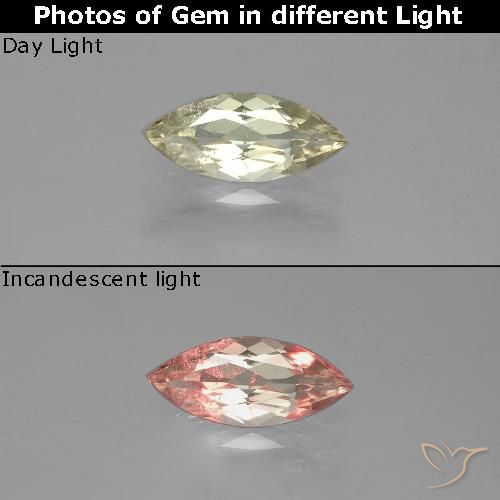 1.09 ct Marquise Cut Color-Change Diaspore, 10.7 x 4.7 mm From Turkey, Photo A