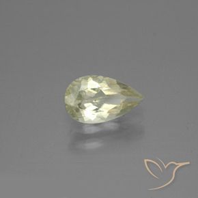 1.27 ct Yellow Color-Change Diaspore Stone, Natural Color-Change Diaspore in Pear Facet Shape for Sale