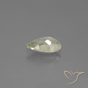 Color-Change Diaspore Gemstone in 9.3 x 5.6 mm Size for Sale, Color-Change Diaspore Stone in Light Yellow Color