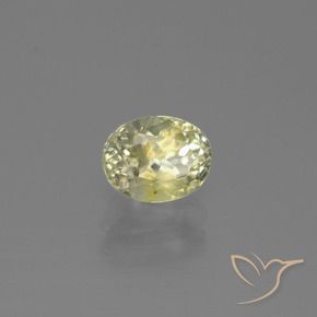 1.07 ct Yellow Color-Change Diaspore Stone, Natural Color-Change Diaspore in Oval Facet Shape for Sale
