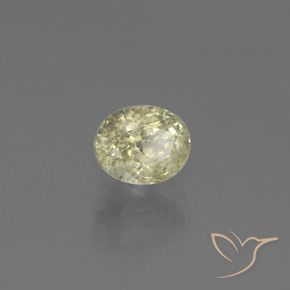 1.20 ct Yellow Color-Change Diaspore Stone, Natural Color-Change Diaspore in Oval Facet Shape for Sale