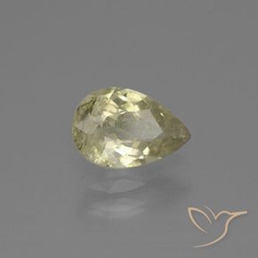 1.32 ct Yellow Color-Change Diaspore Stone, Natural Color-Change Diaspore in Pear Facet Shape for Sale