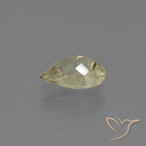 Color-Change Diaspore Gemstone in 8.6 x 5.7 mm Size for Sale, Color-Change Diaspore Stone in Light Yellow Color
