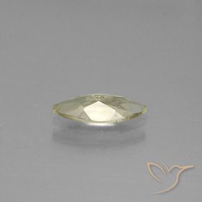 Color-Change Diaspore Gemstone in 11 x 5.1 mm Size for Sale, Color-Change Diaspore Stone in Yellow Beige Color
