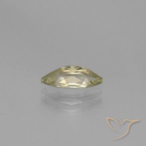 Color-Change Diaspore Gemstone in 10.2 x 4.1 mm Size for Sale, Color-Change Diaspore Stone in Pale Yellow Color