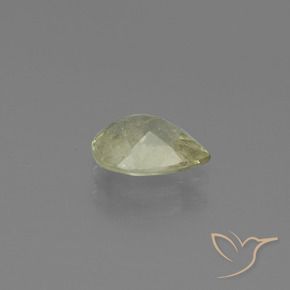 Color-Change Diaspore Gemstone in 8 x 6 mm (calibrated) Size for Sale, Color-Change Diaspore Stone in Light Yellow Color