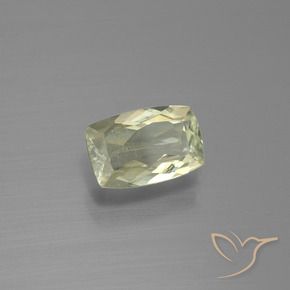 1.29 ct Yellow Color-Change Diaspore Stone, Natural Color-Change Diaspore in Cushion-Cut Shape for Sale