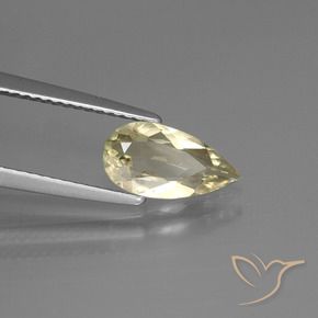 1.15 ct Yellow Color-Change Diaspore Stone, Natural Color-Change Diaspore in Pear Facet Shape for Sale