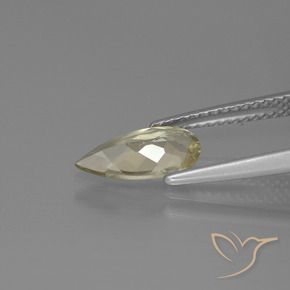 Color-Change Diaspore Gemstone in 10.6 x 5.5 mm Size for Sale, Color-Change Diaspore Stone in Light Golden Yellow Color