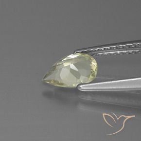 Color-Change Diaspore Gemstone in 7.7 x 5.3 mm Size for Sale, Color-Change Diaspore Stone in Light Yellow Color