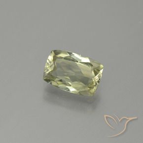 1.12 ct Yellow Color-Change Diaspore Stone, Natural Color-Change Diaspore in Cushion-Cut Shape for Sale