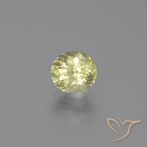 0.83 ct Yellow Color-Change Diaspore Stone, Natural Color-Change Diaspore in Oval Facet Shape for Sale
