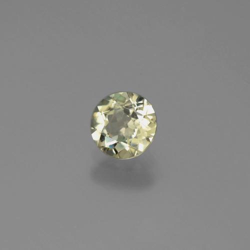 0.70 ct Yellow Color-Change Diaspore Stone, Natural Color-Change Diaspore in Round Facet Shape for Sale