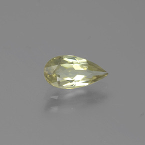 0.93 ct Yellow Color-Change Diaspore Stone, Natural Color-Change Diaspore in Pear Facet Shape for Sale