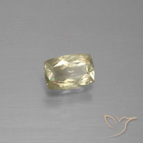 0.90 ct Yellow Color-Change Diaspore Stone, Natural Color-Change Diaspore in Cushion-Cut Shape for Sale