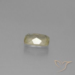 Color-Change Diaspore Gemstone in 7 x 5 mm (calibrated) Size for Sale, Color-Change Diaspore Stone in Light Golden Yellow Color