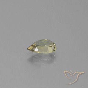 Color-Change Diaspore Gemstone in 7.4 x 4.7 mm Size for Sale, Color-Change Diaspore Stone in Brownish Yellow Color