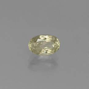 0.89 ct Yellow Color-Change Diaspore Stone, Natural Color-Change Diaspore in Oval Facet Shape for Sale