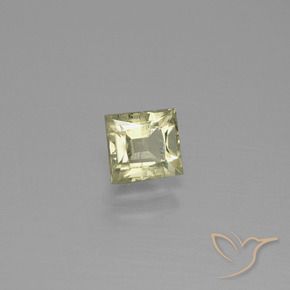 1.06 ct Yellow Color-Change Diaspore Stone, Natural Color-Change Diaspore in Princess-Cut Shape for Sale