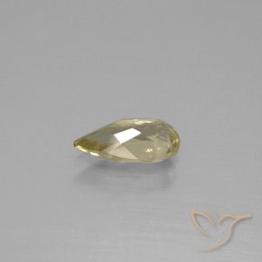 Color-Change Diaspore Gemstone in 9.1 x 5 mm Size for Sale, Color-Change Diaspore Stone in Warm Yellow Color