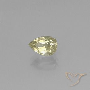 0.83 ct Yellow Color-Change Diaspore Stone, Natural Color-Change Diaspore in Pear Facet Shape for Sale